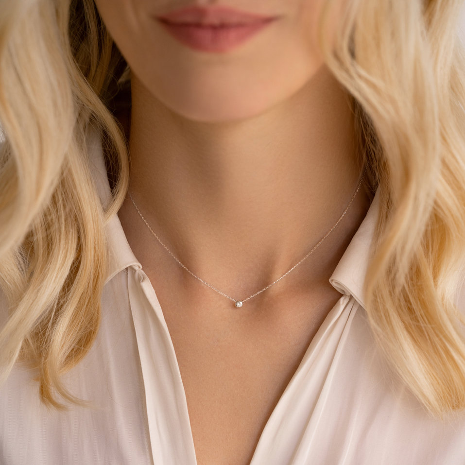 Náhrdelník s diamantem Secret Drop