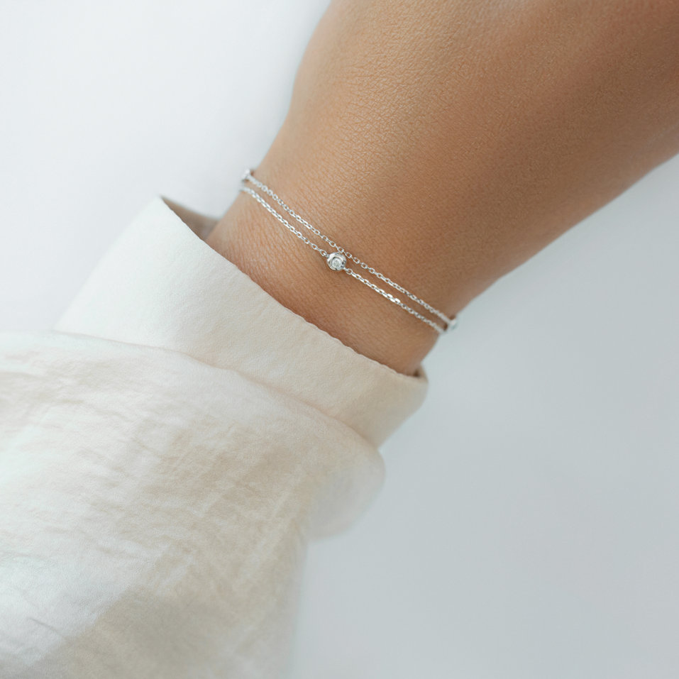 Náramek diamanty Triple Dots