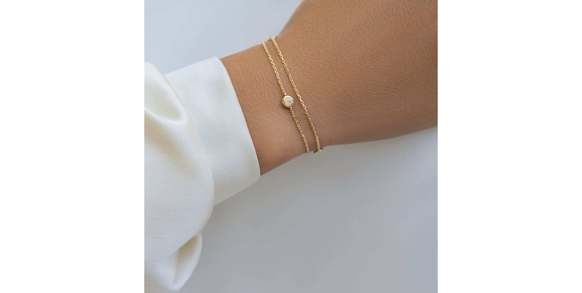 Náramek diamanty Triple Dots