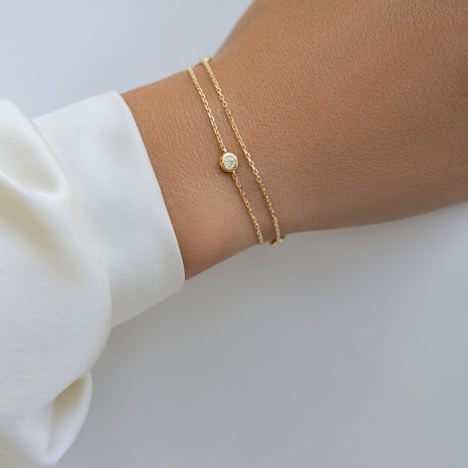 Náramek diamanty Triple Dots