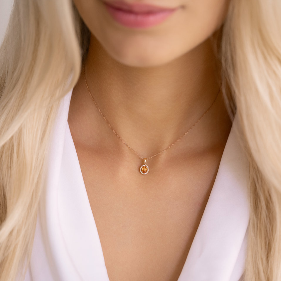 Přívěs se safírem a diamanty Royal Love