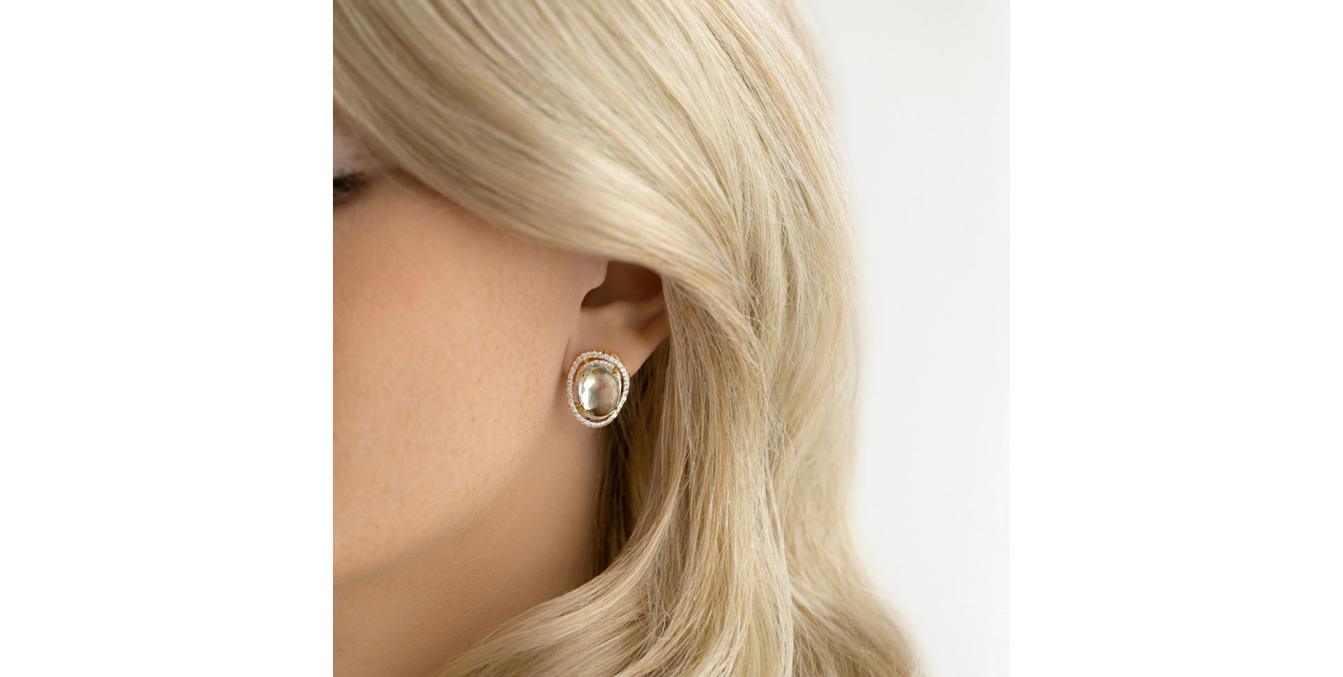 Náušnice s ametystem diamanty Astero