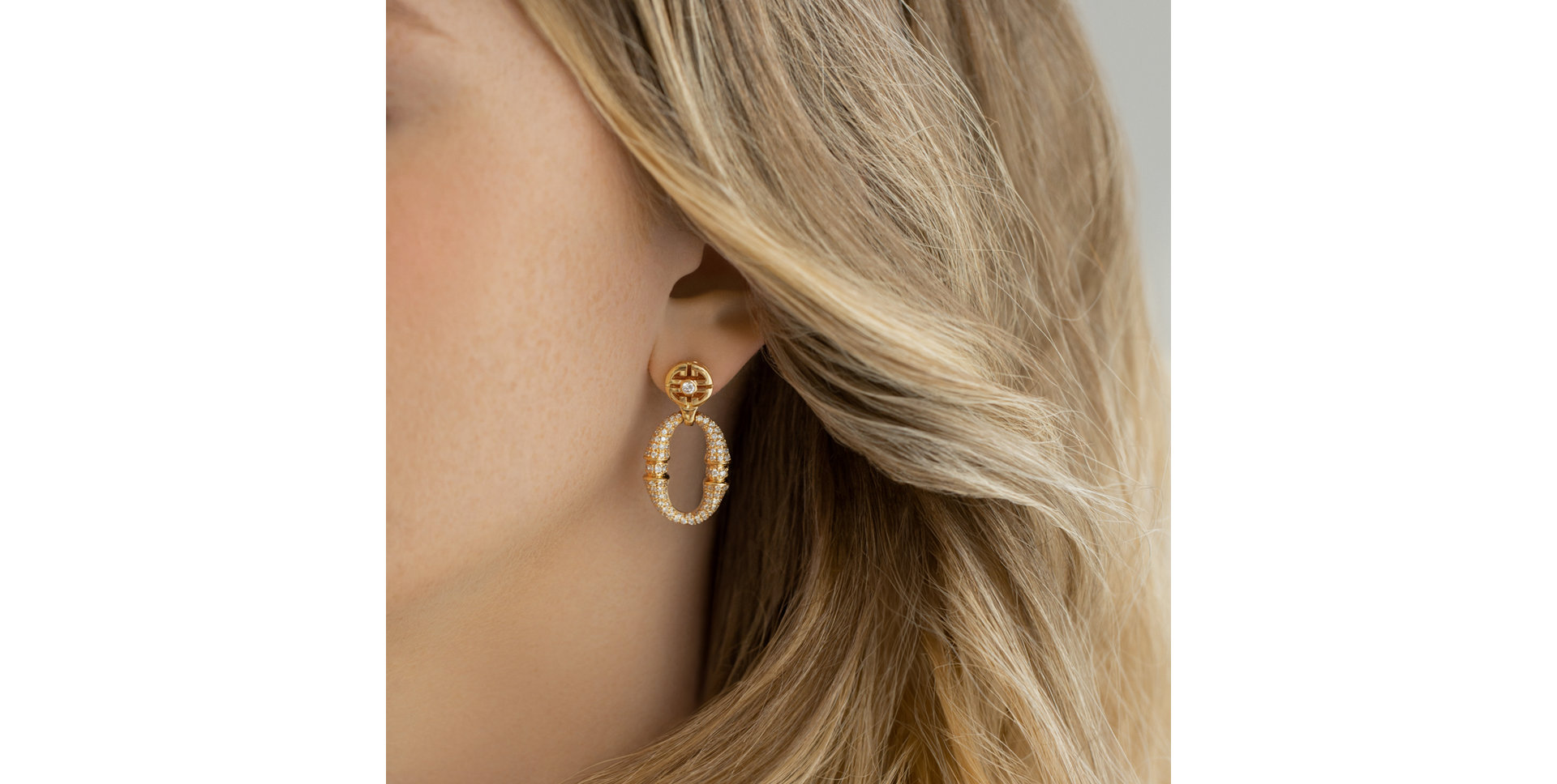 Náušnice s diamanty Morpheus Ribbon