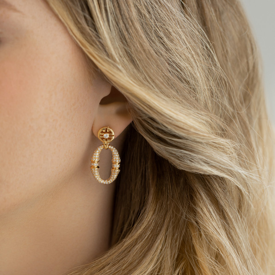 Náušnice s diamanty Morpheus Ribbon