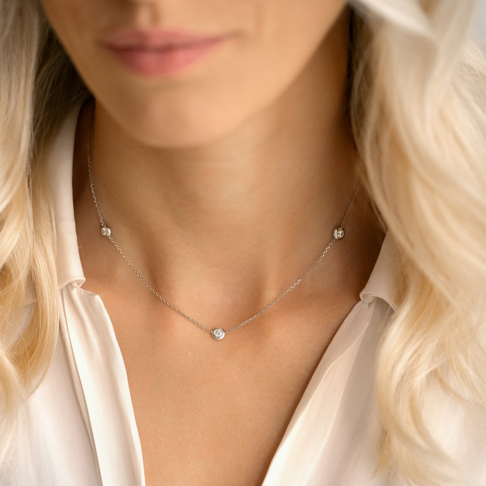 Náhrdelník s diamanty Sparkling Dots