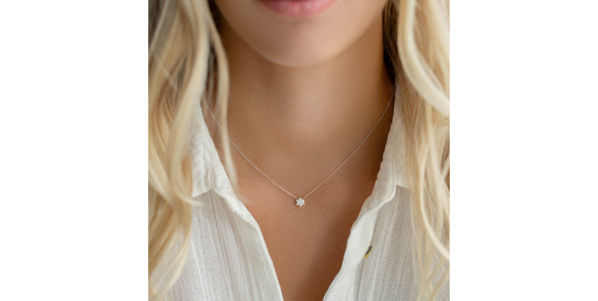 Náhrdelník s diamanty Morning Star