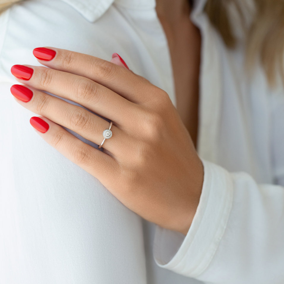 Prsten s diamanty Sun Highness