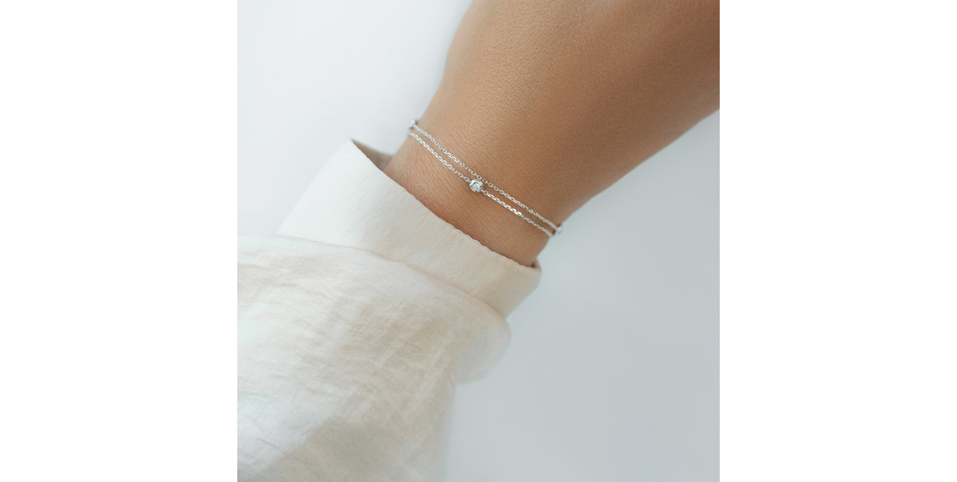 Náramek s diamanty Triple Dots