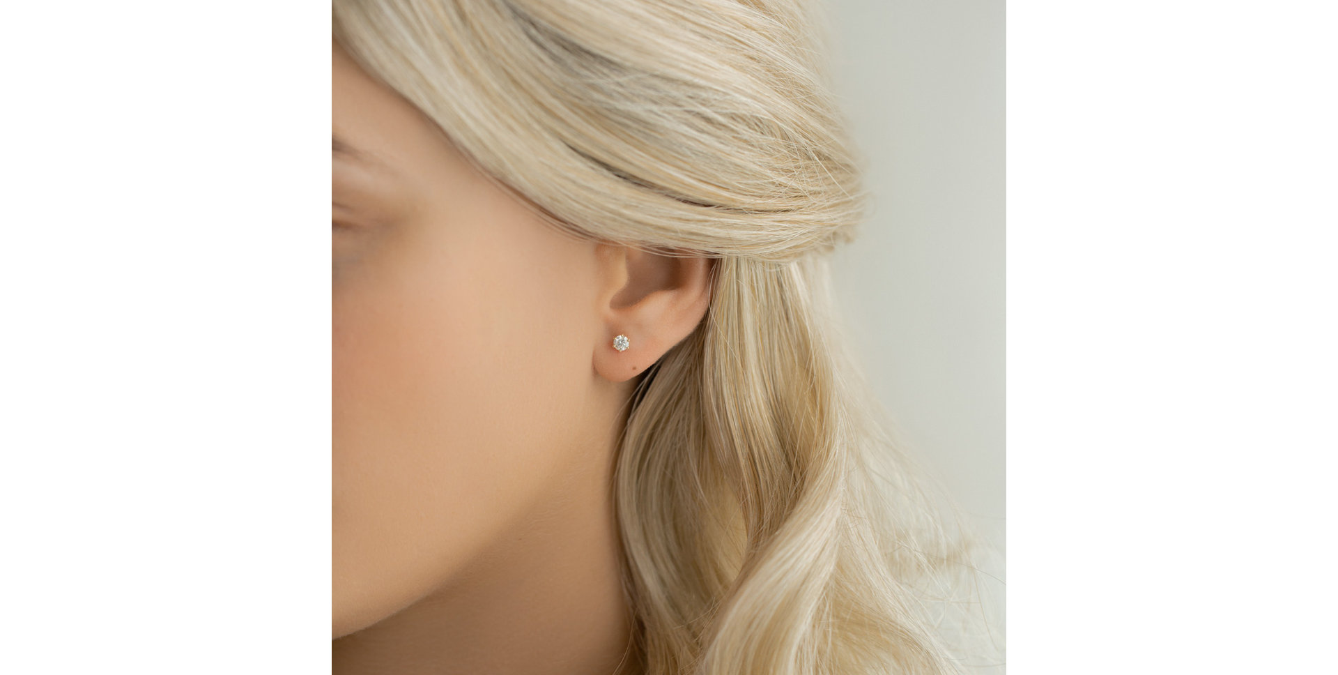 Náušnice 14kt růžové zlato s diamantem Vesper Romance