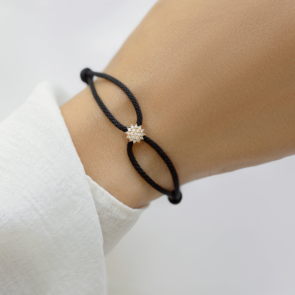 Náramek s diamanty Gloomy Snow