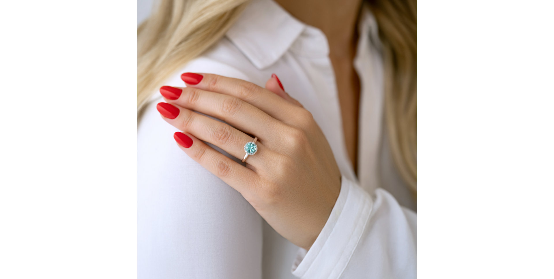 Prsten s turmalínem a diamanty Noble Allure