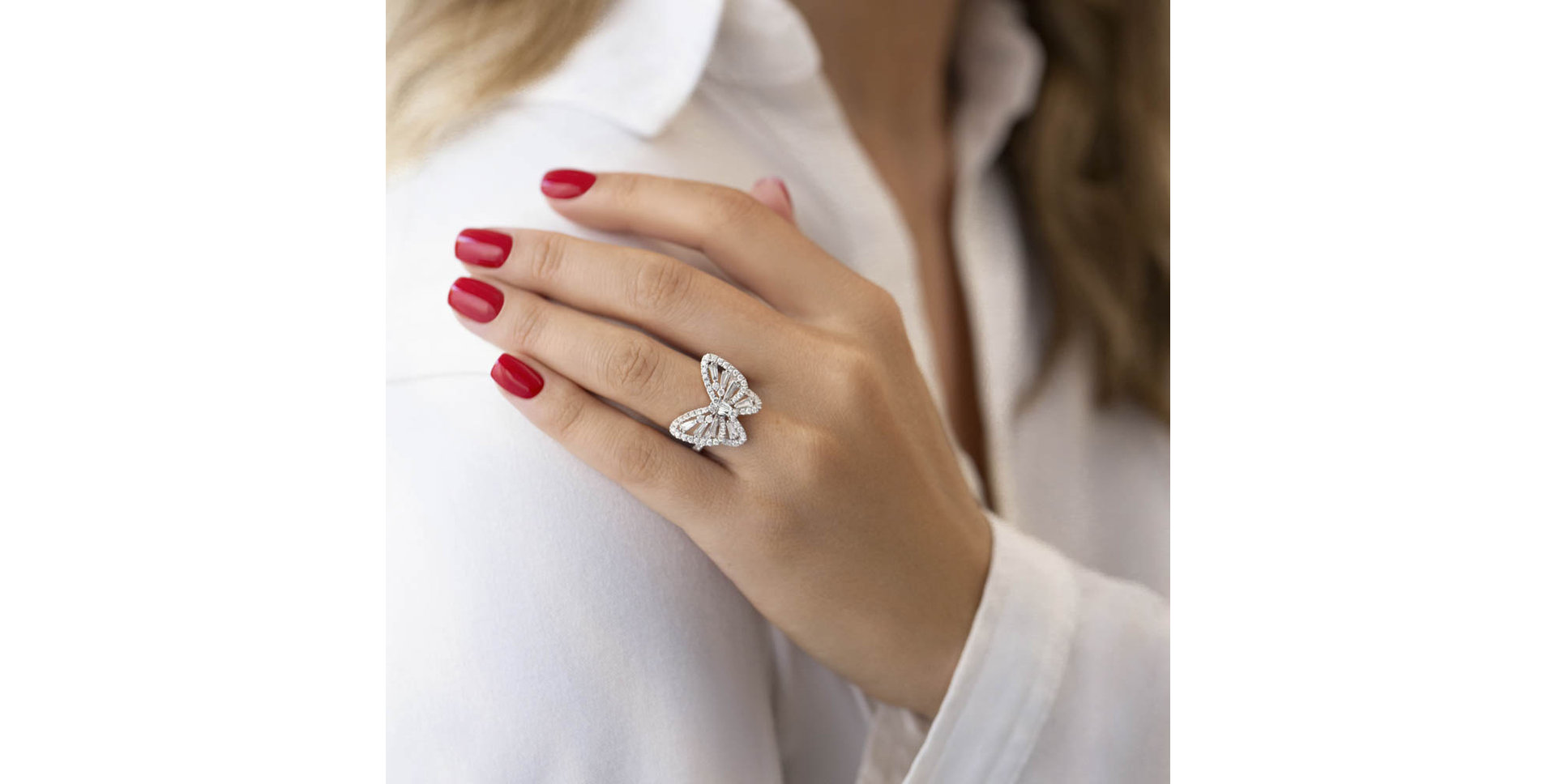 Prsten s diamanty Butterflie Dawn