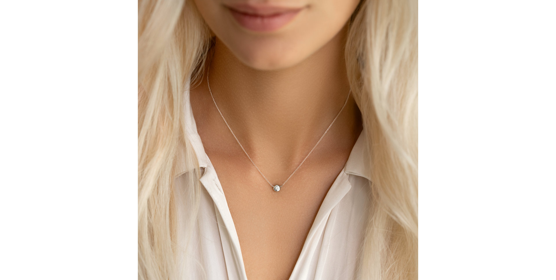 Náhrdelník s diamantem Sparkling Drop