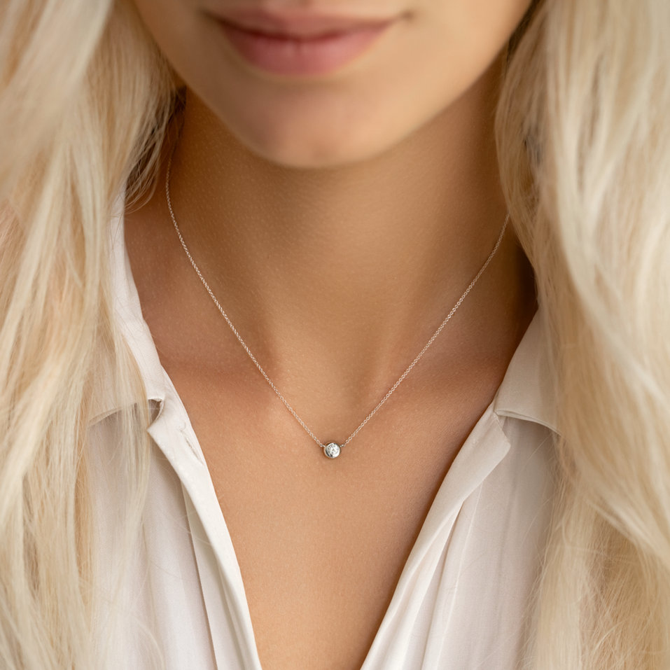 Náhrdelník s diamantem Sparkling Drop