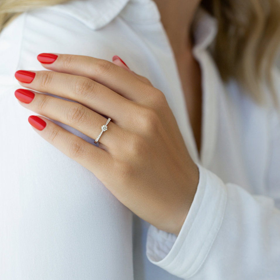 Prsten s diamanty Classic Dew