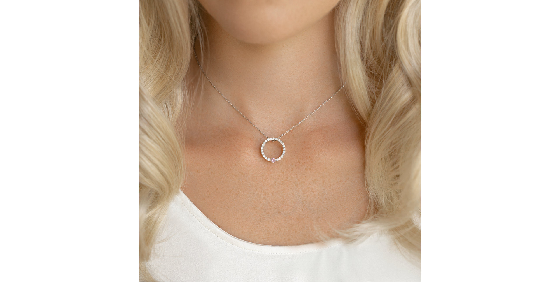 Přívěs s diamanty a safírem Fairytale Heaven