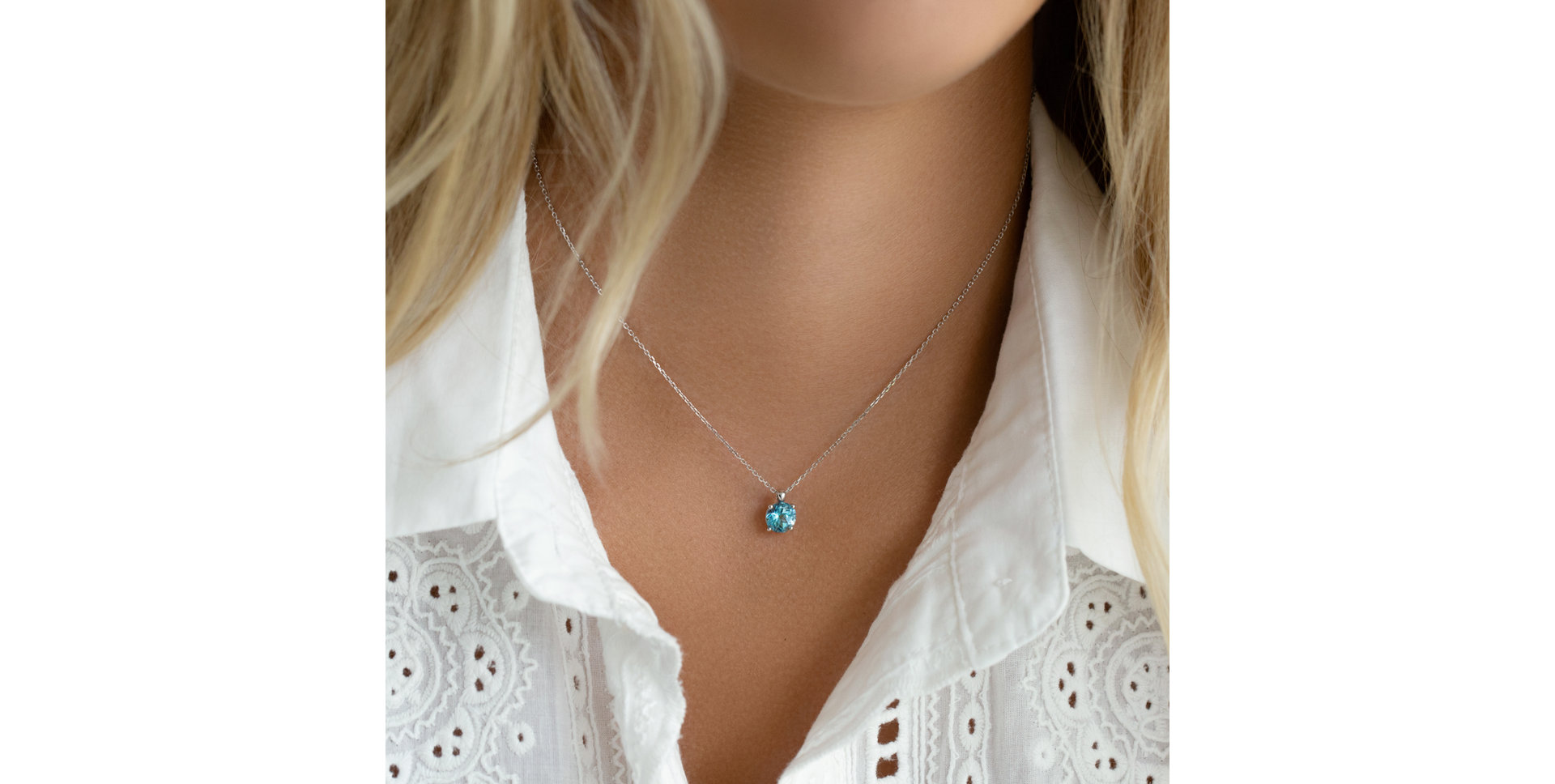 Náhrdelník s morganitem Allen