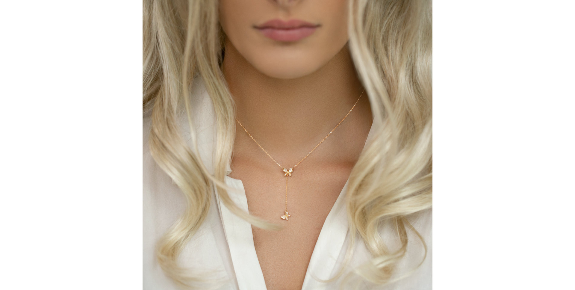 Náhrdelník s diamanty Dancing Wings