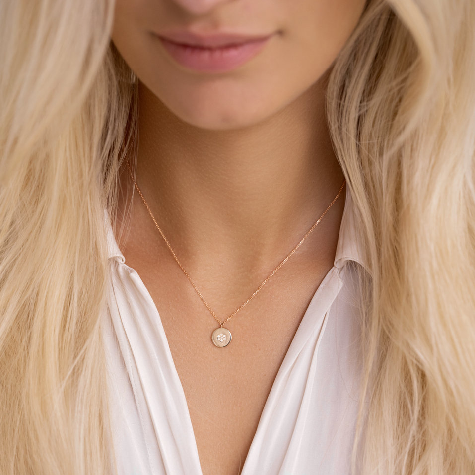Náhrdelník s diamanty Simple Charm