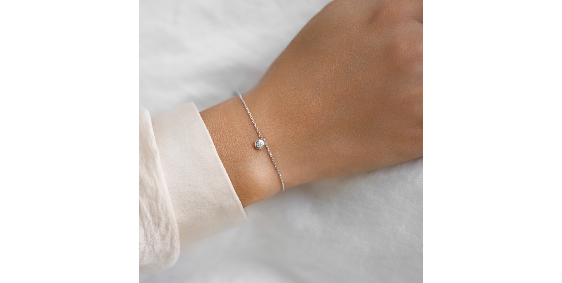 Náramek s diamantem Gentle rain