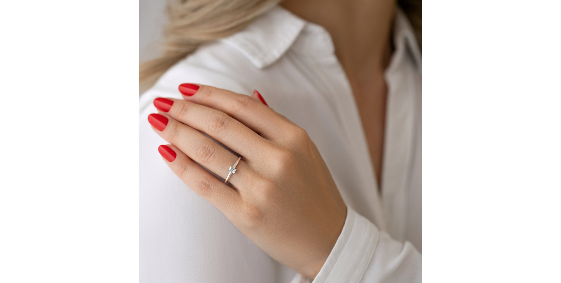 Prsten s diamantem Gentle Delight