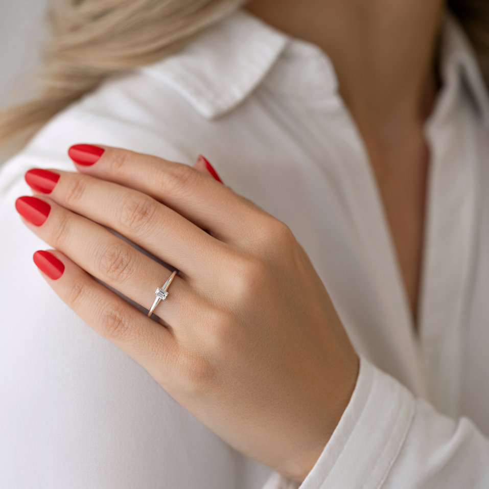 Prsten s diamantem Gentle Delight