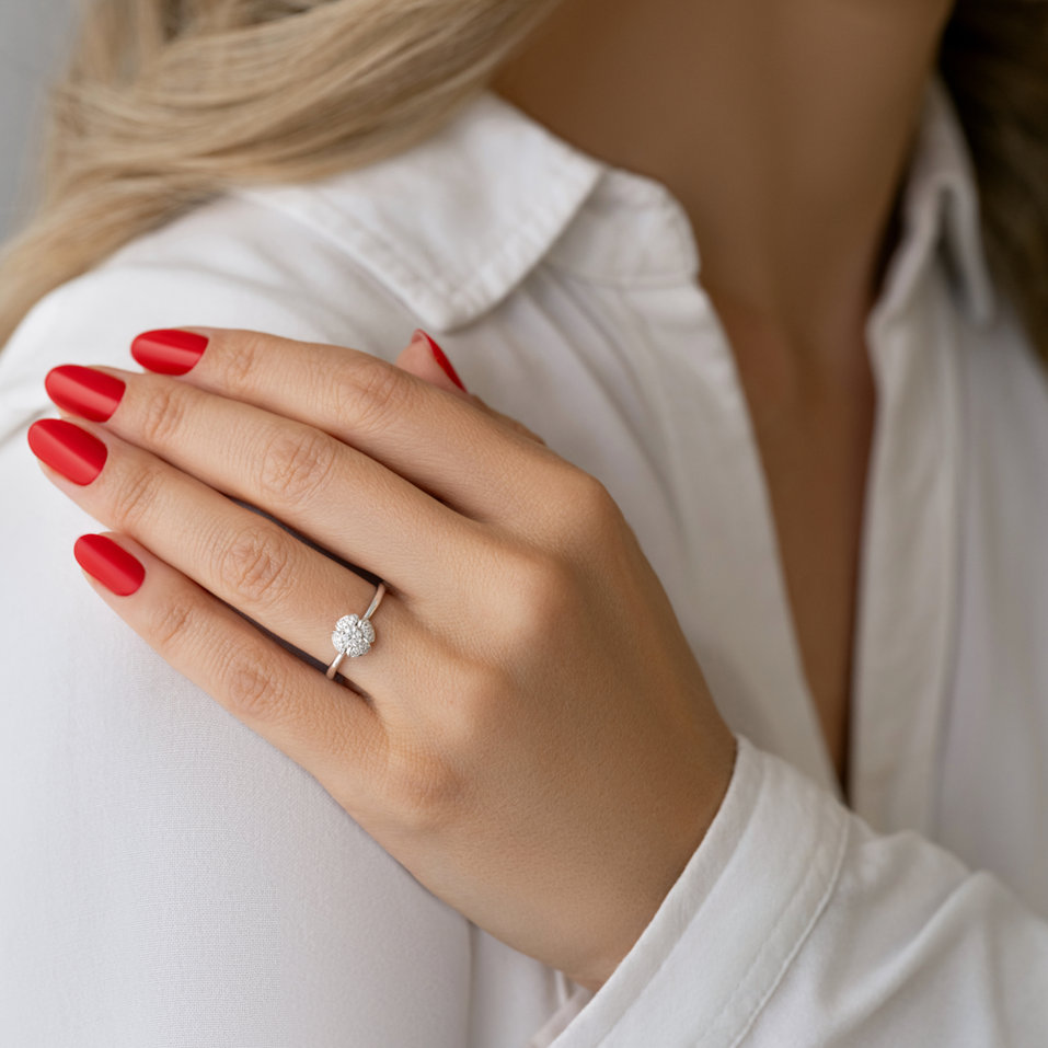 Prsten s diamanty Purity Petal