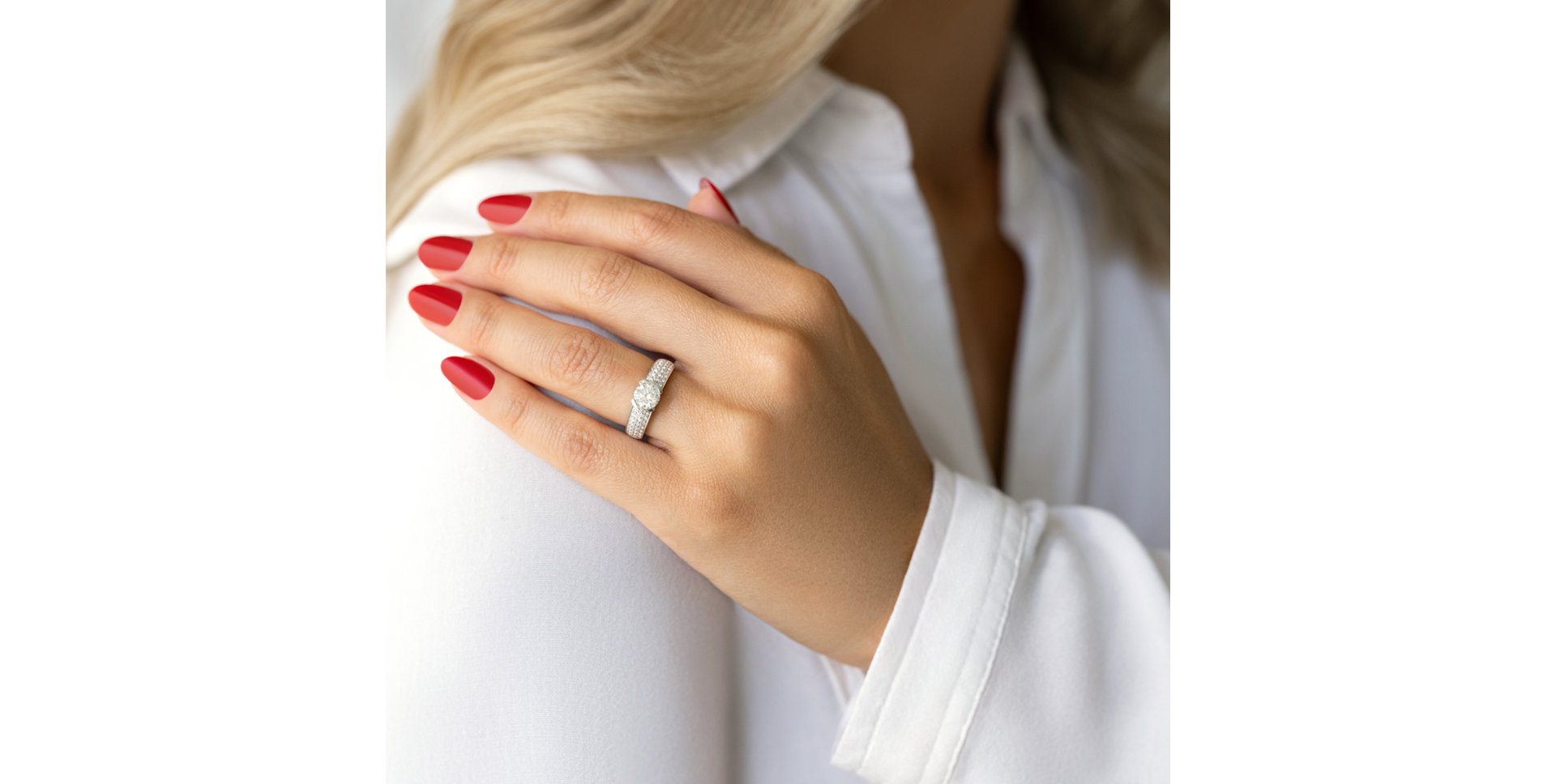 Prsten s diamanty Melissande