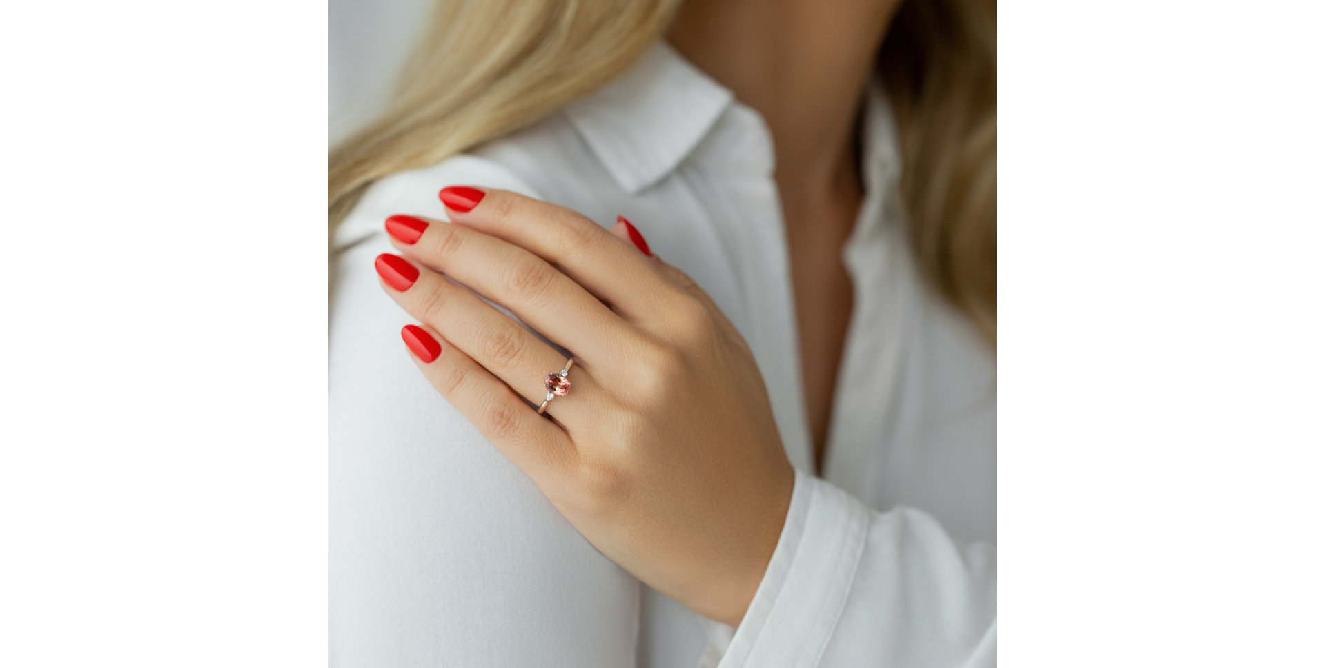 Prsten s turmalínem a diamanty Ivy Elegance