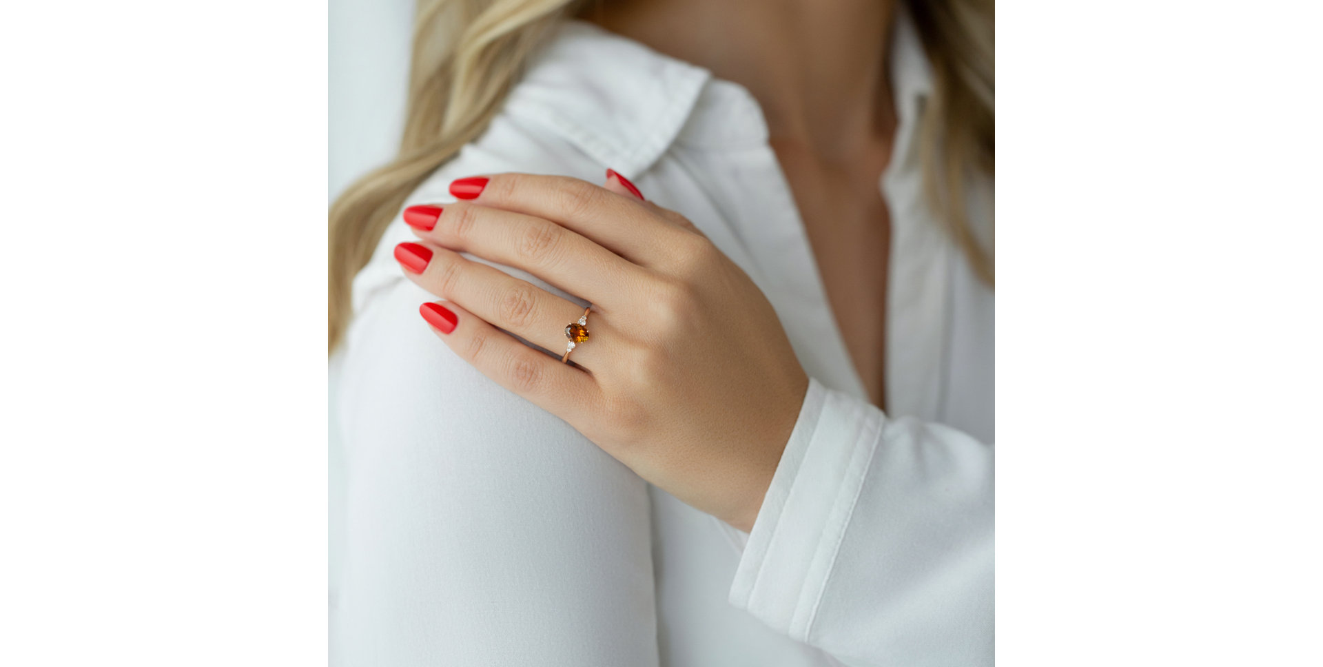 Prsten s turmalínem a diamanty Rhodes