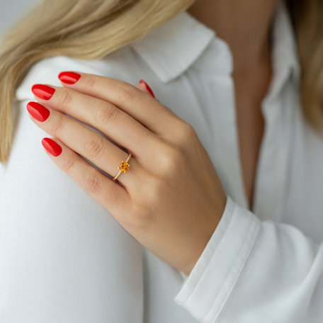 Prsten s ametystem a diamanty Velvet