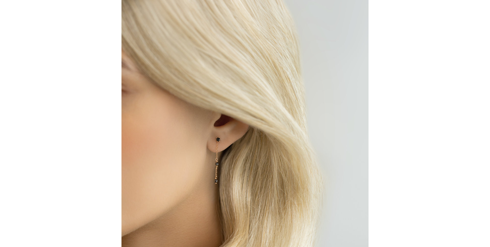 Náušnice s diamanty Glance of Night