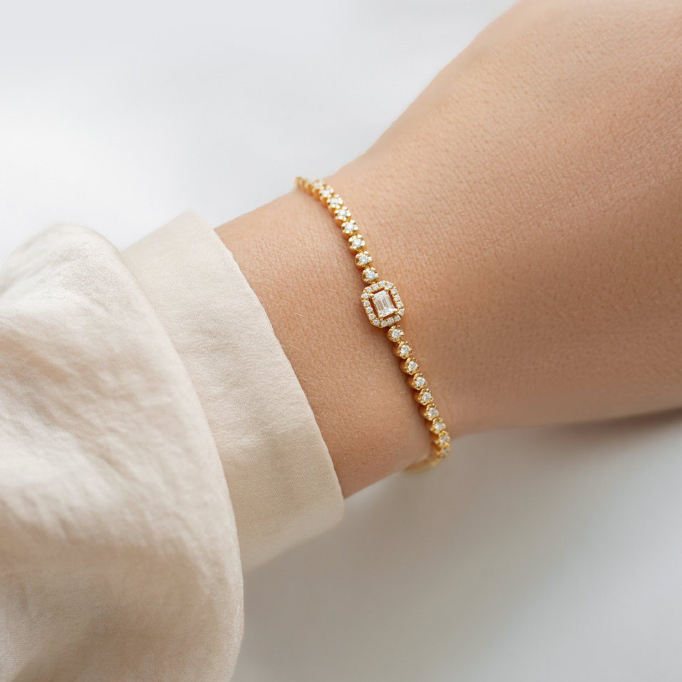 Náramek s diamanty Ivory Fantasy