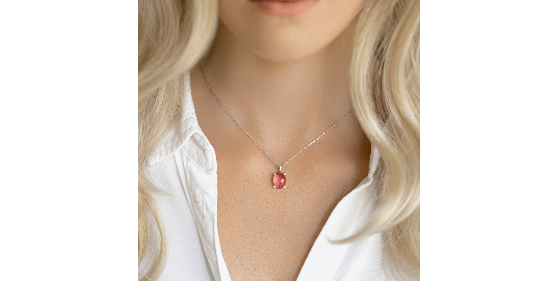 Přívěs s diamanty a turmalínem Claire