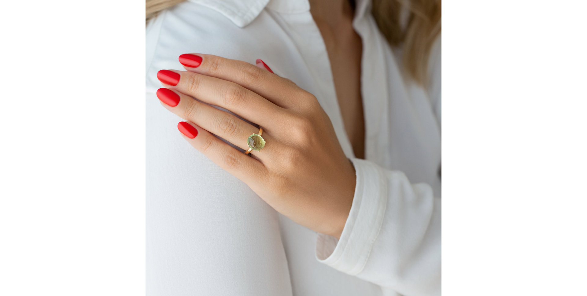 Prsten s turmalínem Alluring Light