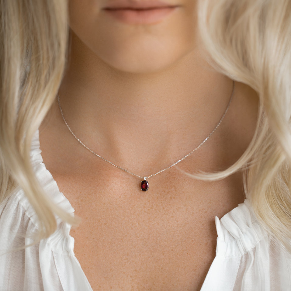 Náhrdelník s diamanty a tanzanitem Grime