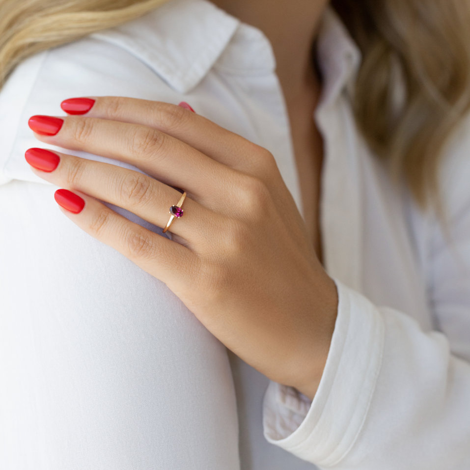 Prsten s morganitem Mystic Abyss