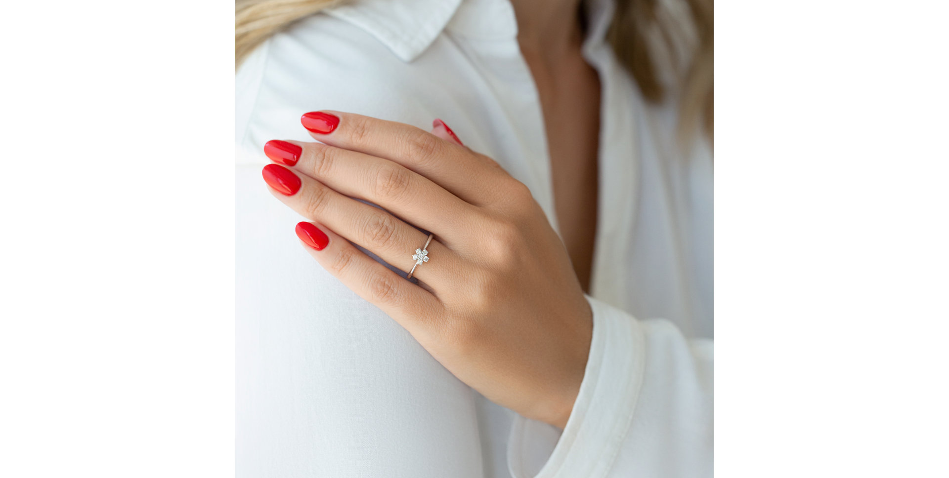 Prsten s diamanty Miracle Flower