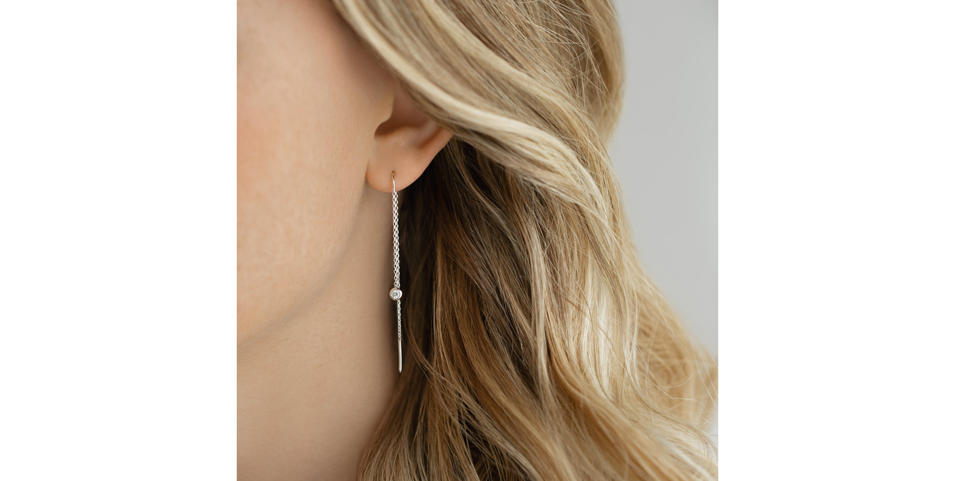 Náušnice s diamantem Thazen