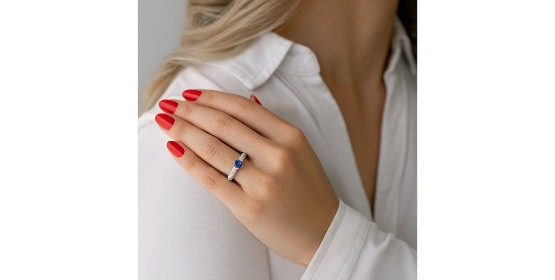 Prsten s diamanty a tanzanitem Lucia