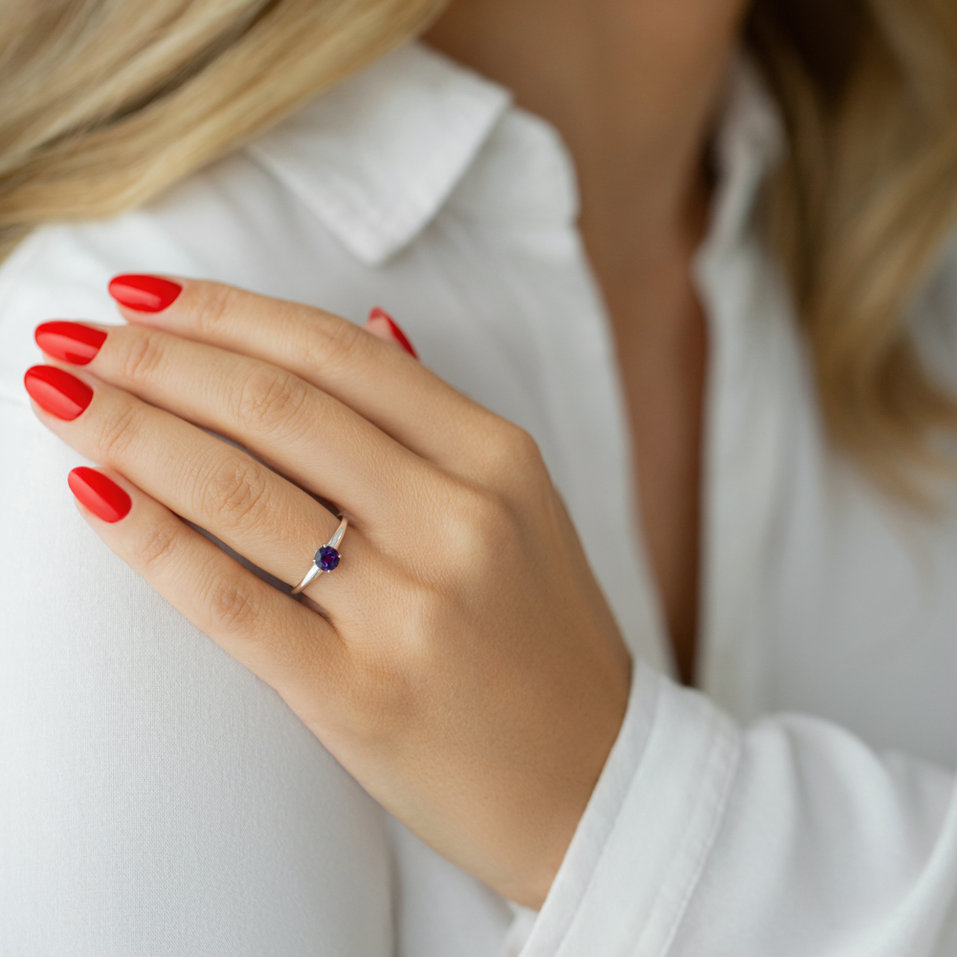 Prsten s ametystem Dorothy