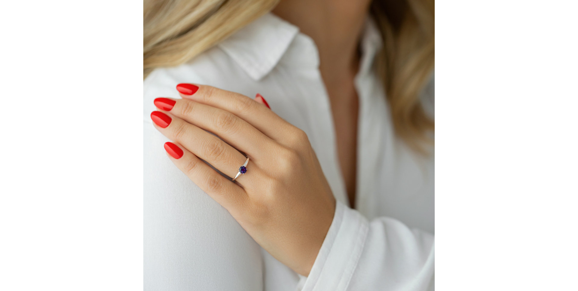 Prsten s ametystem Dorothy