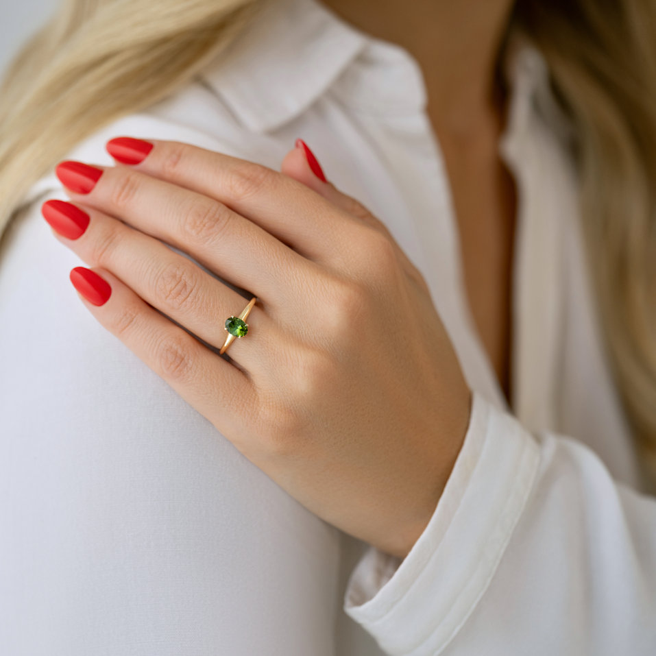 Prsten s turmalínem Mystic Abyss