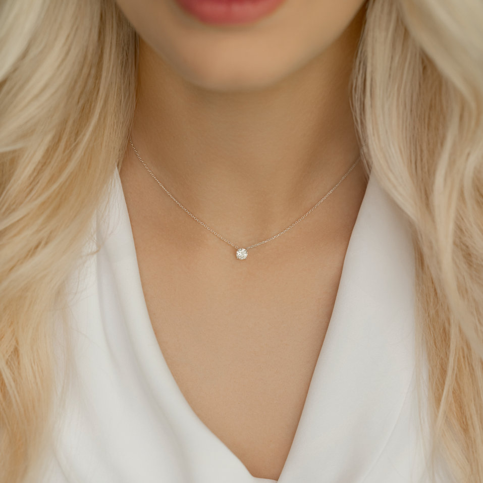 Náhrdelník s diamantem Pure Light