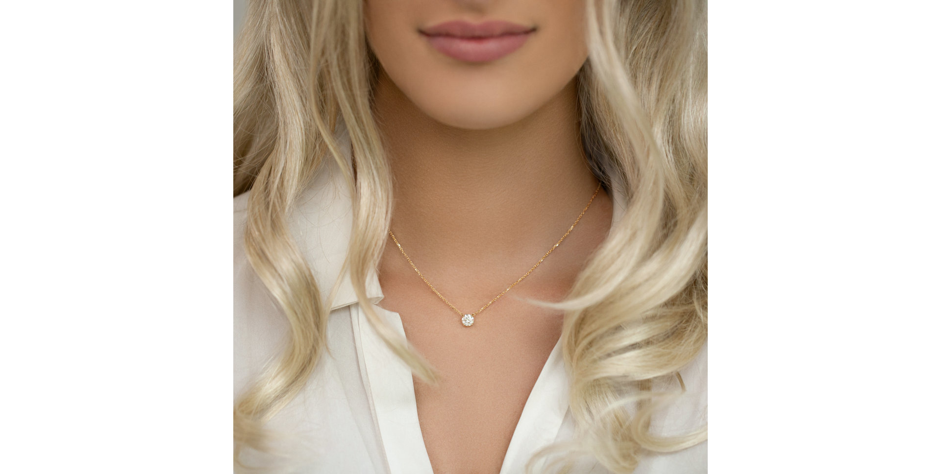 Náhrdelník s diamantem Pure Light