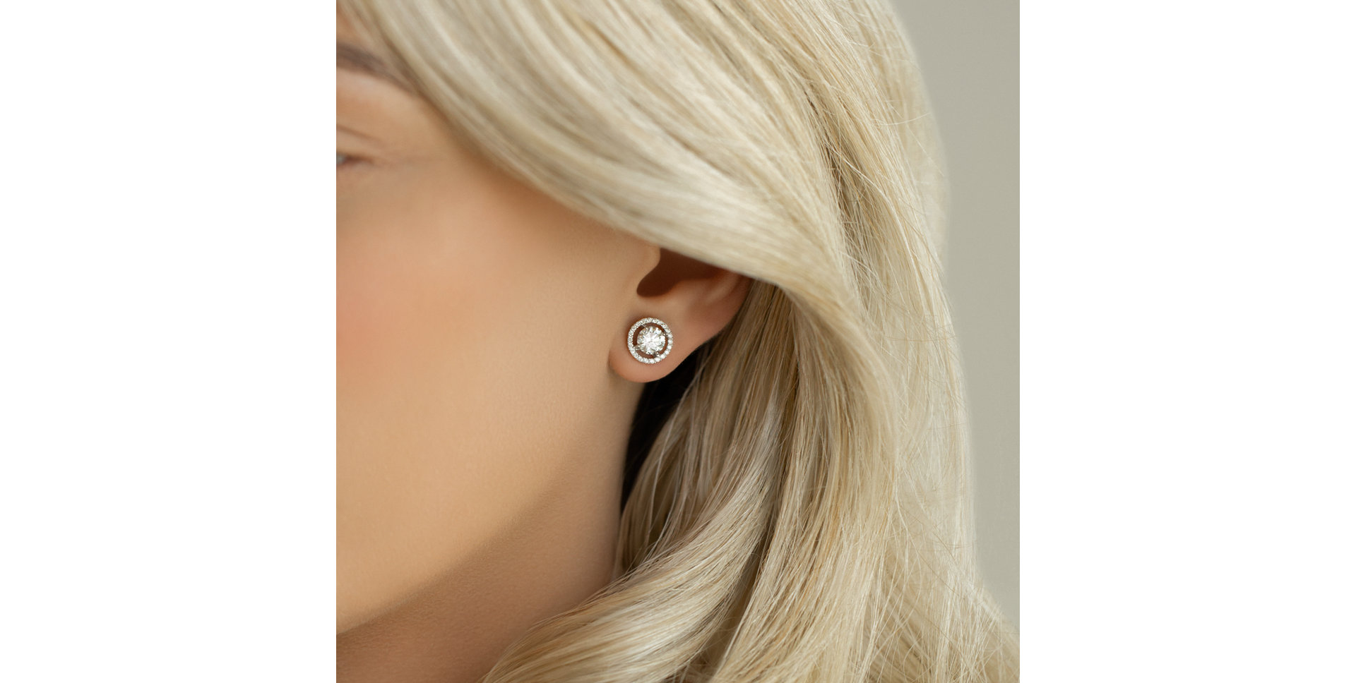 Náušnice s diamanty Circle of Light