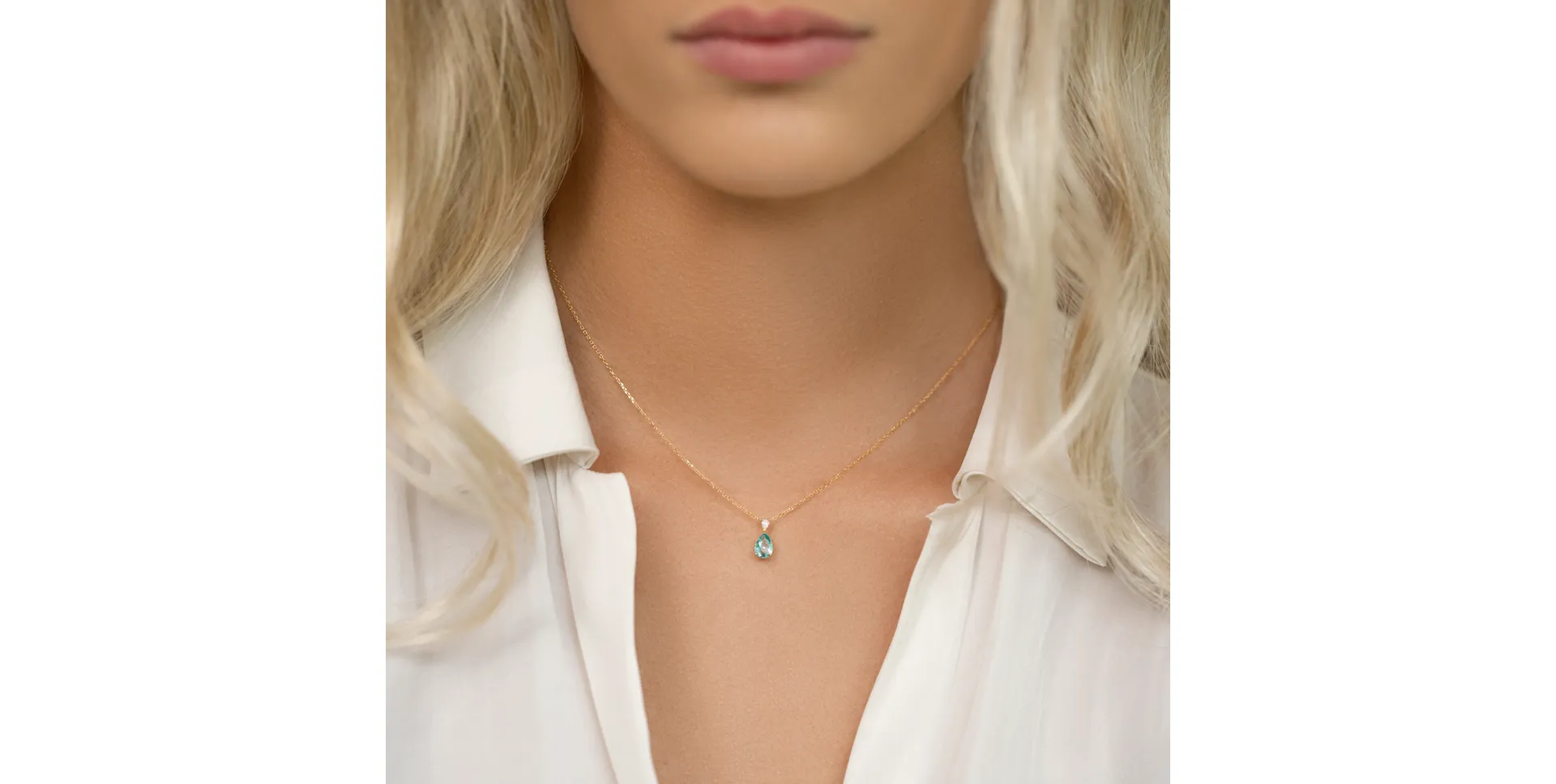 Náhrdelník s diamantem a ametystem Whispers of Avalon