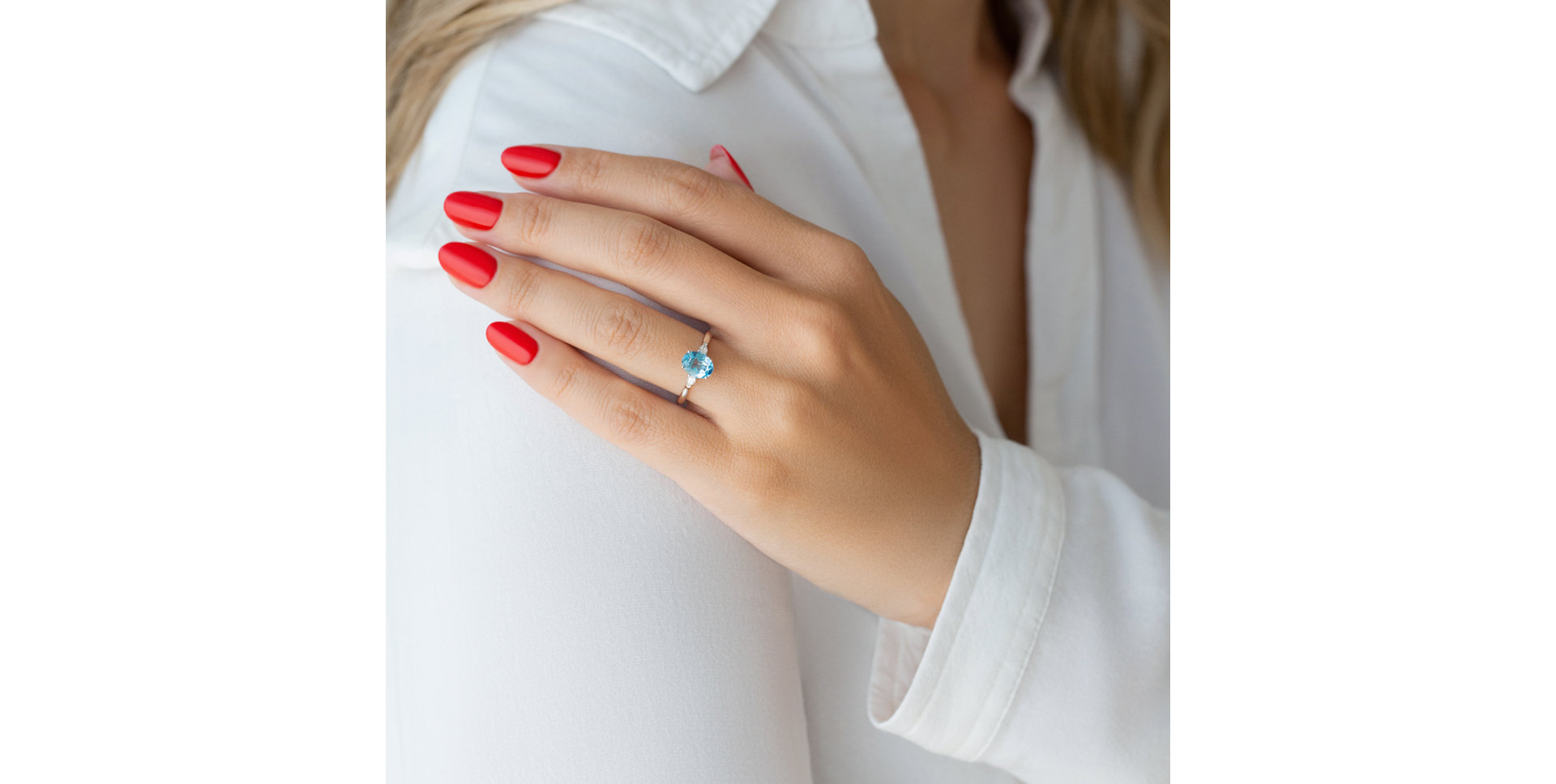 Prsten s diamanty a rhodolitem Fiona