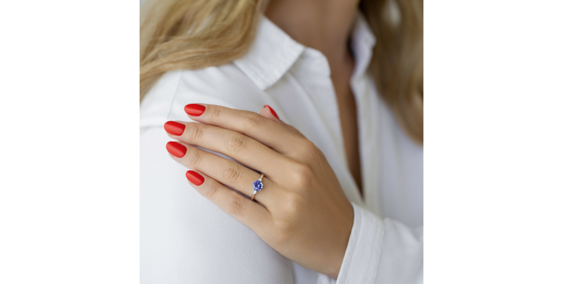 Prsten s diamanty a turmalínem Royal Oasis