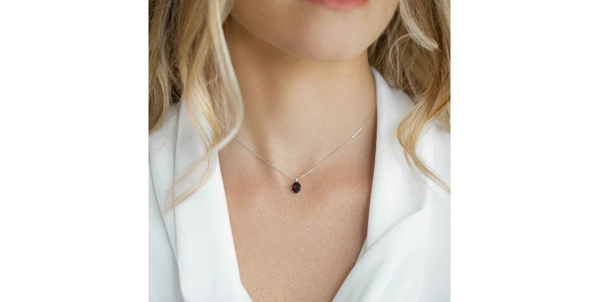 Náhrdelník s diamantem s turmalínem Alexandria